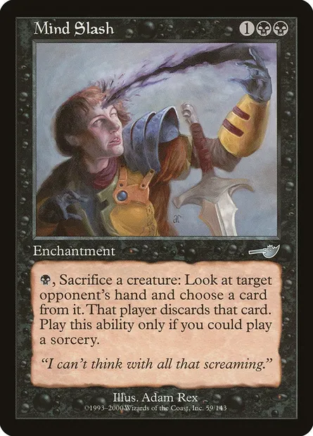 Mind Slash, Magic card NEM 59 — Nemesis set
