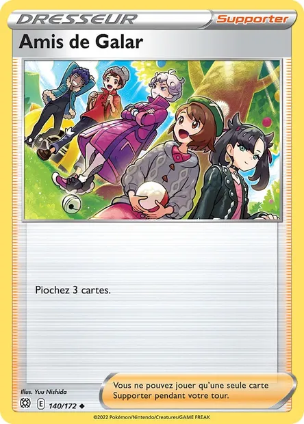 Amis de Galar, carte Pokémon BRS 140 — extension Stars Étincelantes
