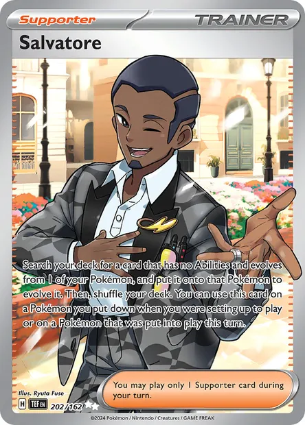 Salvatore, Pokémon card TEF 202 — Temporal Forces set
