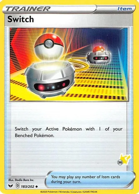 Switch, Pokémon card BA22 183-36 — Battle Academy 2022 set