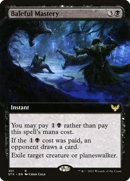 Baleful Mastery, Magic card STX 301 — Strixhaven: School of Mages set