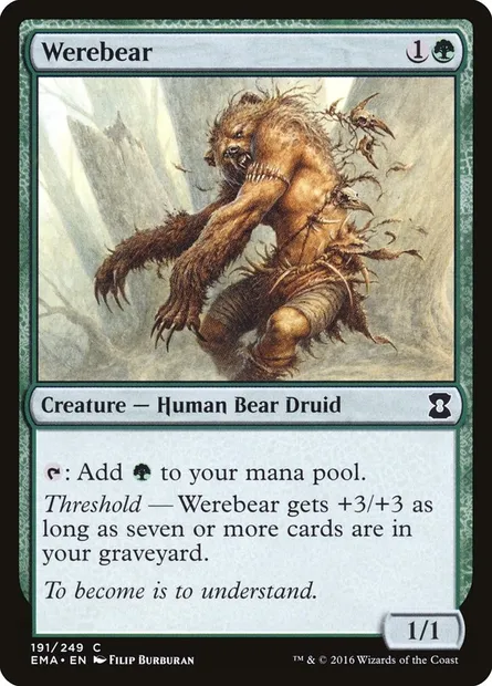 Werebear, Magic card EMA 191 — Eternal Masters set