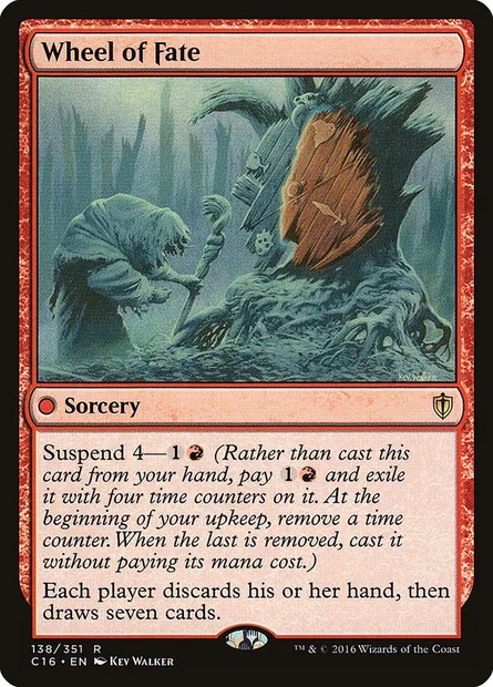 Wheel of Fate, Magic card C16 138 — Commander 2016 set