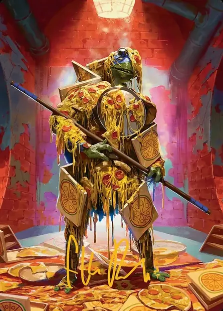 Commander's Plate // Commander's Plate, Magic card ATMT 50 — Teenage Mutant Ninja Turtles Art Series set