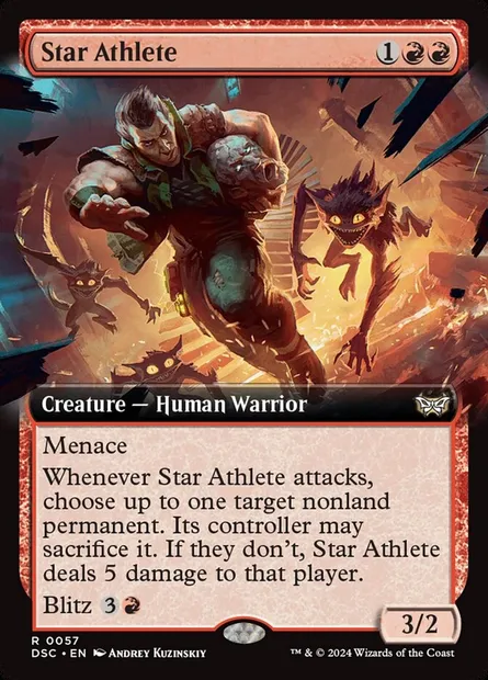 Star Athlete, Magic card DSC 57 — Duskmourn: House of Horror Commander set