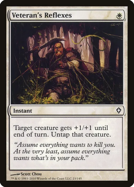 Veteran's Reflexes, Magic card WWK 23 — Worldwake set