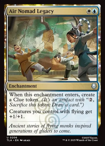 Air Nomad Legacy, Magic card TLA 206 — Avatar: The Last Airbender set