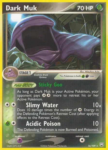 Dark Muk, Pokémon card TRR 16 — Team Rocket Returns set