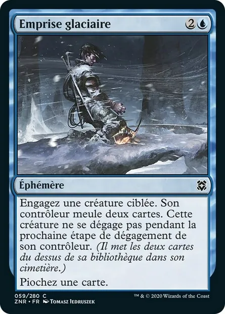 Emprise glaciaire, carte Magic ZNR 59 — extension Renaissance de Zendikar