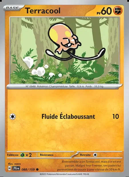 Terracool, carte Pokémon JTG 088 — extension Aventures Ensemble