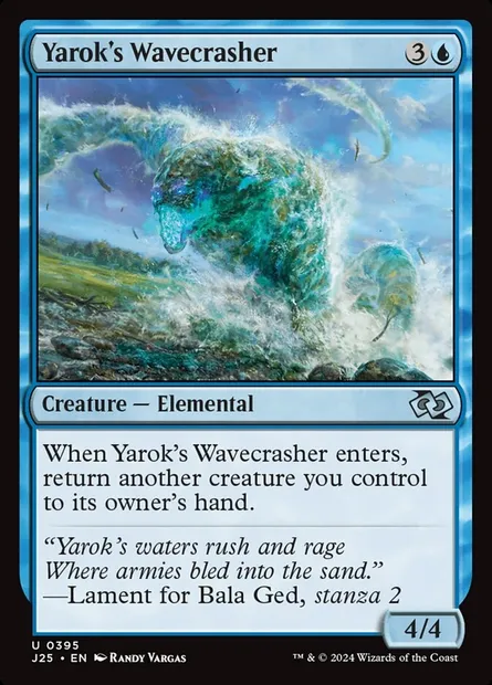 Yarok's Wavecrasher, Magic card J25 395 — Foundations Jumpstart set