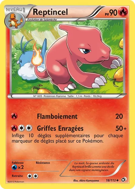 Reptincel, carte Pokémon LTR 18 — extension Legendary Treasures