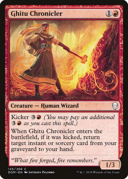 Ghitu Chronicler, Magic card DOM 125 — Dominaria set