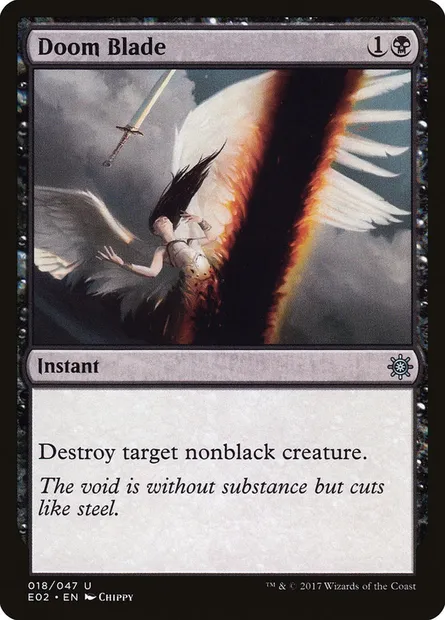 Doom Blade, Magic card E02 18 — Explorers of Ixalan set