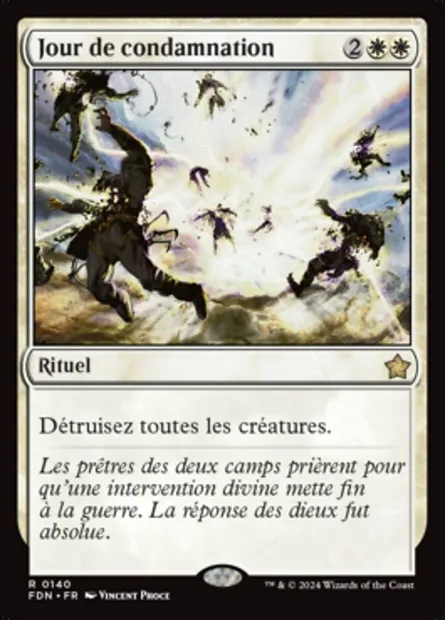 Jour de condamnation, carte Magic FDN 140 — extension Foundations