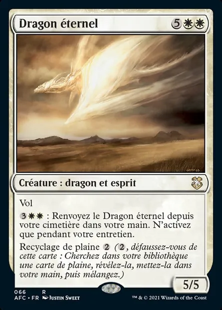 Dragon éternel, carte Magic AFC 66 — extension Forgotten Realms Commander