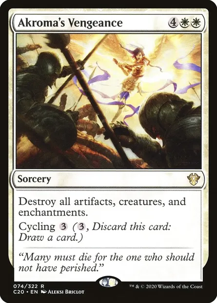 Akroma's Vengeance, Magic card C20 74 — Commander 2020 set