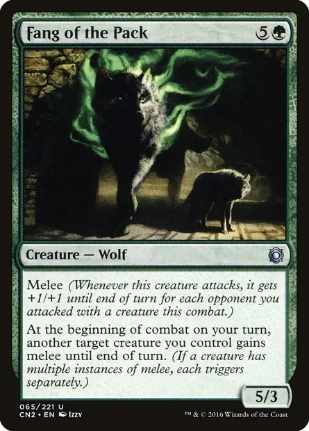 Fang of the Pack, carte Magic CN2 65 — extension Conspiracy: Take the Crown