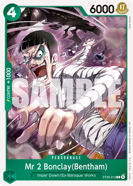 Mr 2 Bonclay(Bentham), carte One Piece ST30-013 — extension LUFFY ET ACE