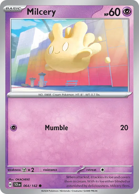Milcery, Pokémon card SCR 064 — Stellar Crown set