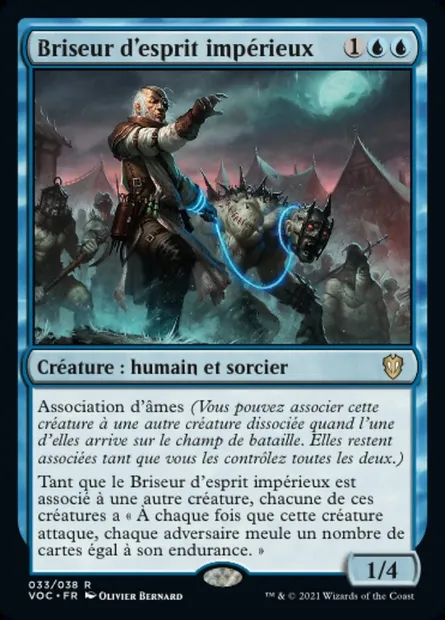 Briseur d'esprit impérieux, carte Magic VOC 33 — extension Crimson Vow Commander
