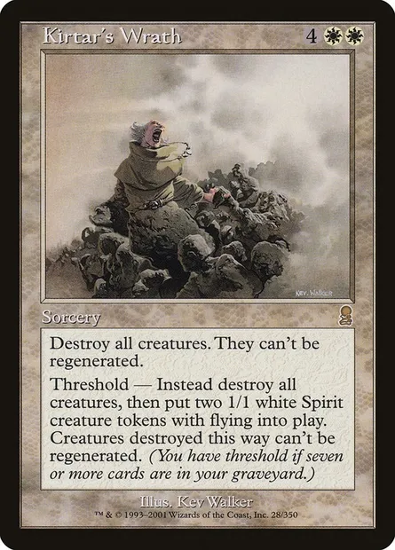Kirtar's Wrath, Magic card ODY 28 — Odyssey set