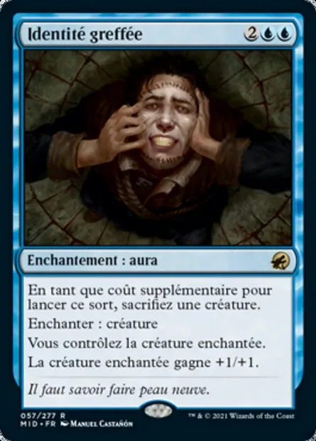 Identité greffée, carte Magic MID 57 — extension Innistrad : chasse de minuit