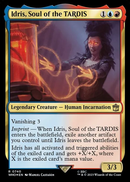 Idris, âme du TARDIS, carte Magic WHO 740 — extension Doctor Who