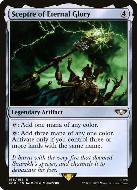 Sceptre of Eternal Glory, Magic card 40K 166 — Warhammer 40,000 Commander set