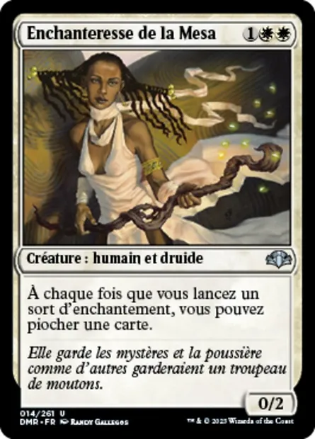 Enchanteresse de la Mesa, carte Magic DMR 14 — extension Dominaria Remastered