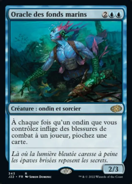 Oracle des fonds marins, carte Magic J22 343 — extension Jumpstart 2022