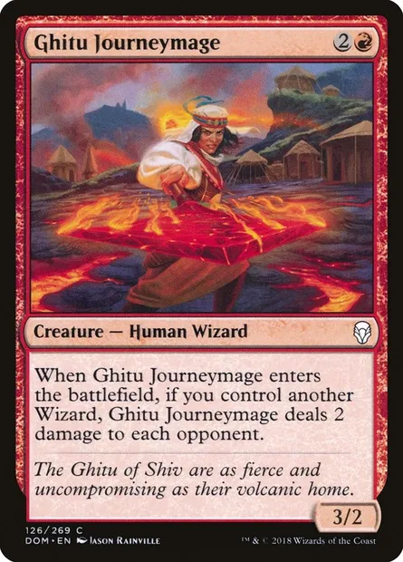 Ghitu Journeymage, Magic card DOM 126 — Dominaria set