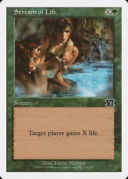Stream of Life, Magic card 6ED 254 — Classic Sixth Edition set