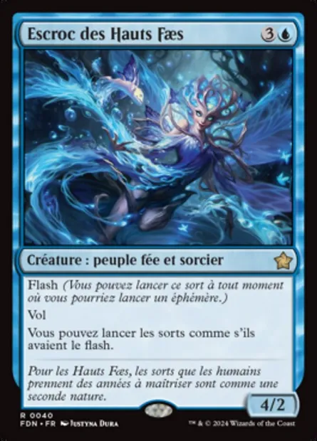 Escroc des Hauts Faes, carte Magic FDN 40 — extension Foundations