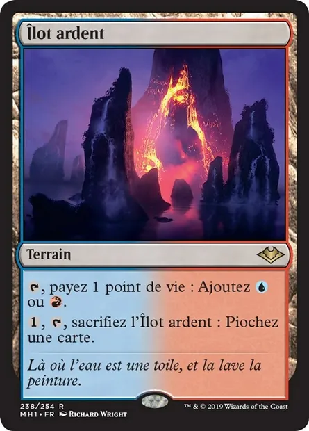 Îlot ardent, carte Magic MH1 238 — extension Horizons du Modern