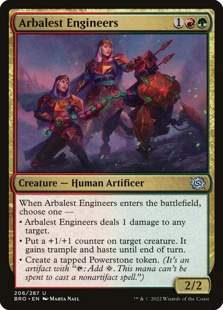 Arbalest Engineers, Magic card BRO 206 — The Brothers' War set