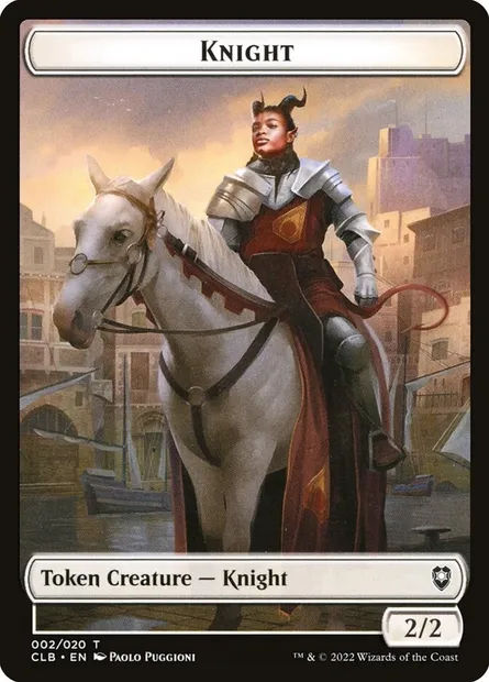 Knight, Magic card TCLB 2 — Battle for Baldur's Gate Tokens set