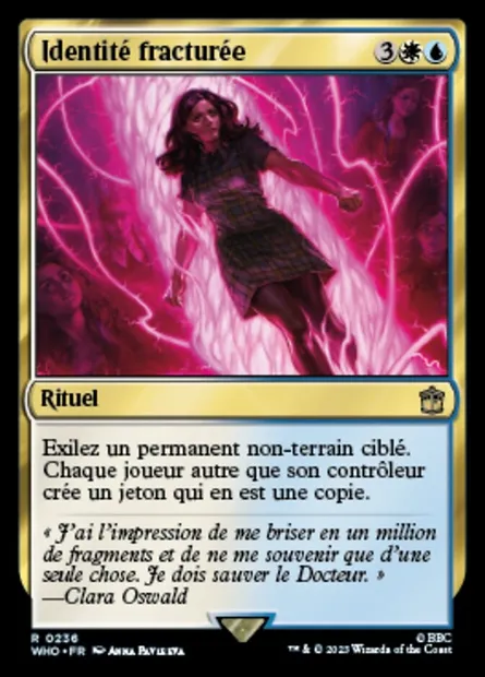 Identité fracturée, carte Magic WHO 236 — extension Doctor Who