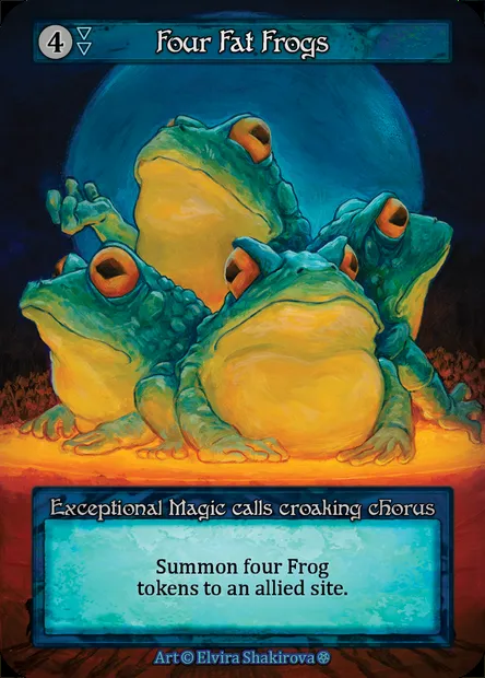 Four Fat Frogs, carte Sorcery GOT 245 — extension Gothic