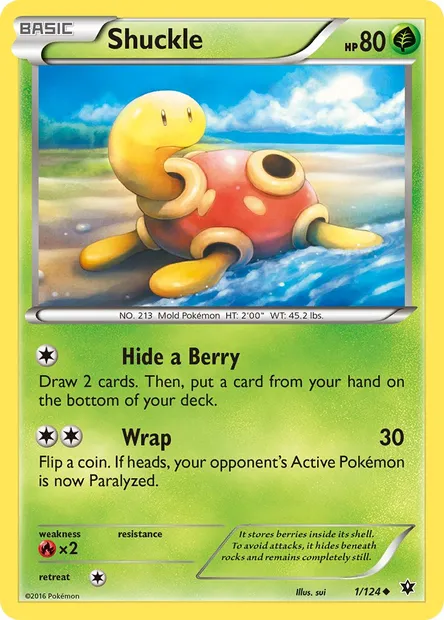 Shuckle, Pokémon card FCO 1 — Fates Collide set