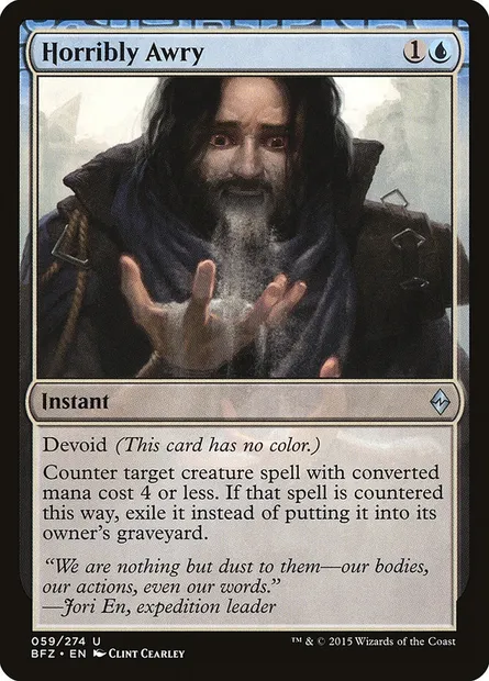 Horribly Awry, Magic card BFZ 59 — Battle for Zendikar set