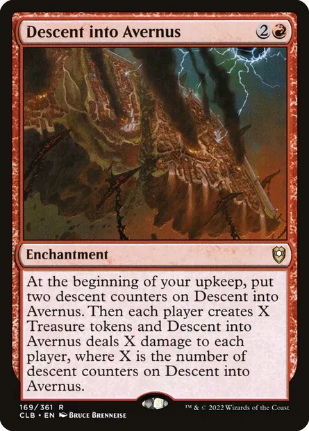 Descent into Avernus, Magic card CLB 169 — Commander Legends: Battle for Baldur's Gate set