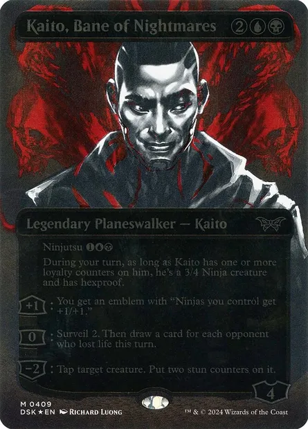 Kaito, Bane of Nightmares, Magic card DSK 409 — Duskmourn: House of Horror set