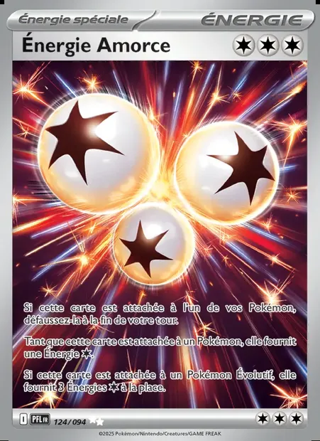 Énergie Amorce, carte Pokémon PFL 124 — extension Flammes Fantasmagoriques