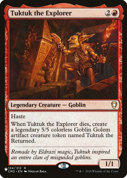 Tuktuk the Explorer, Magic card PLST CM2-124 — The List set
