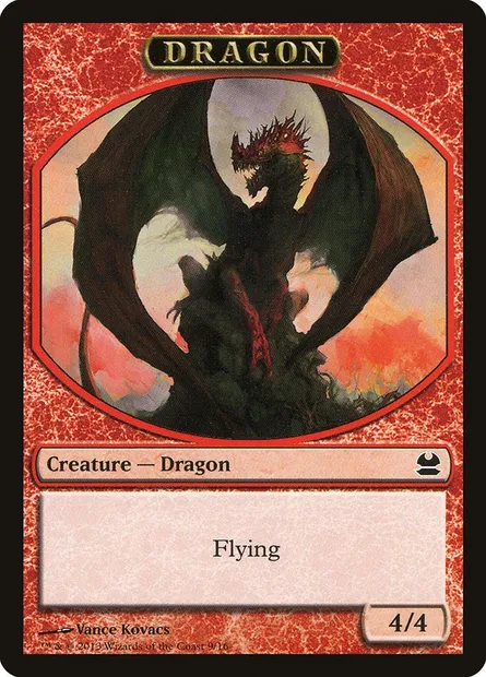 Dragon, carte Magic TMMA 9 — extension Modern Masters Tokens