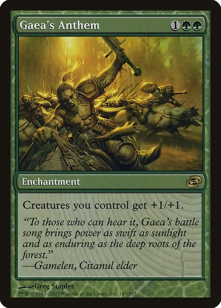 Gaea's Anthem, Magic card PLC 147 — Planar Chaos set