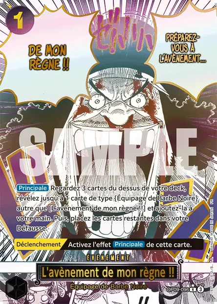 L'avènement de mon règne !!, carte One Piece OP09-096 — extension LES NOUVEAUX EMPEREURS