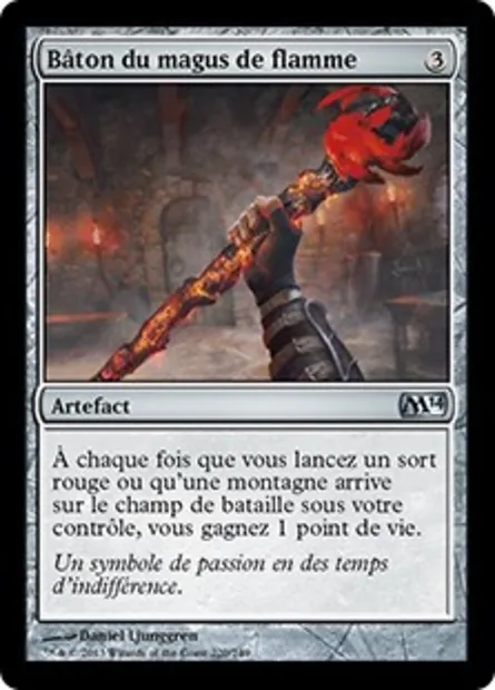Bâton du magus de flamme, carte Magic M14 220 — extension Magic 2014