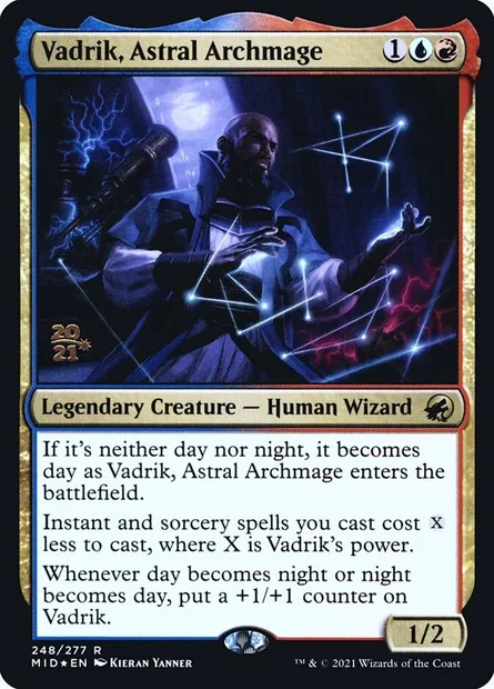 Vadrik, Astral Archmage, Magic card PMID 248s — Innistrad: Midnight Hunt Promos set